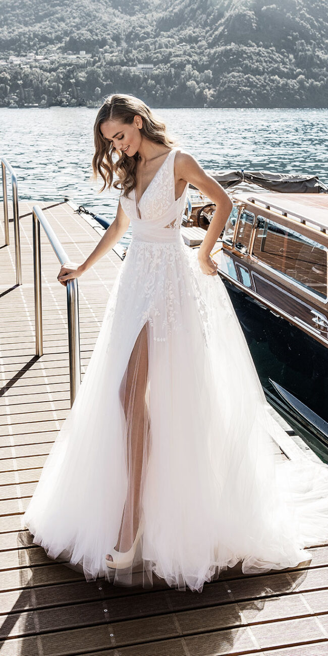 modello Santorini collezione Dream's Love Alessandro Angelozzi Couture abiti da sposa